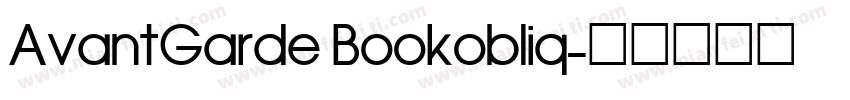 AvantGarde Bookobliq字体转换